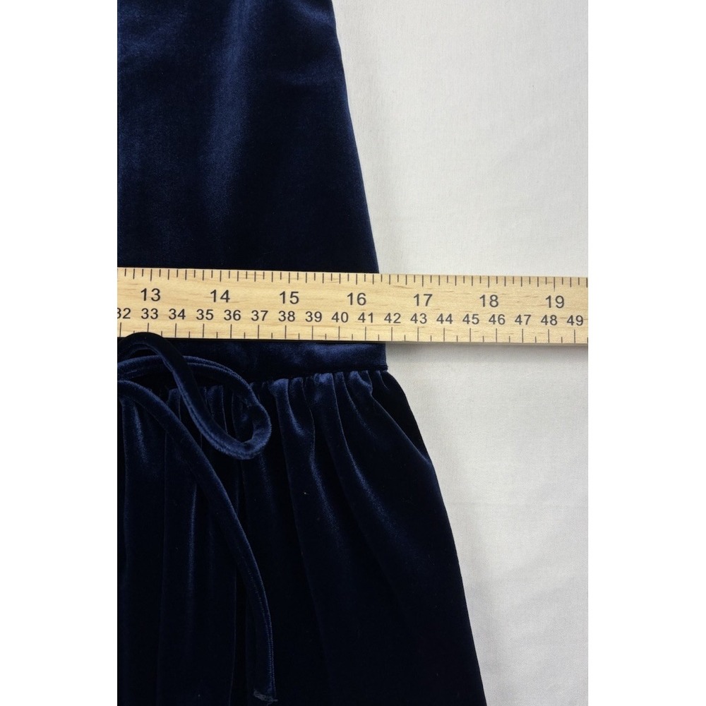 NWT ZARA Blue Velvet Mini Dress. Women's Size Large Homecoming Wedding - Picture 13 of 16